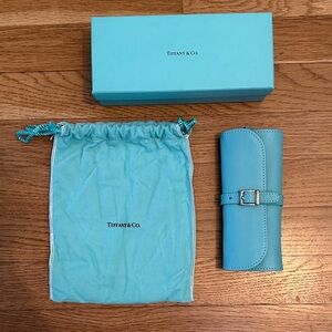 Tiffany & Co. Jewelry Roll in Signature Blue